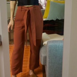 Aritzia Wilfred Tie-Front Pants (cropped)
